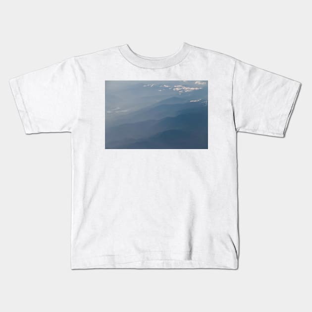 Mountains Below - 1 © Kids T-Shirt by PrinceJohn